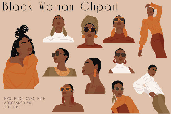 Abstract Black Woman SVG: A Modern Graphic for Branding and Marketing