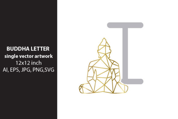 BUDDHA, Letter I in Graphic Design
