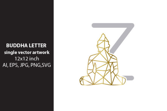 BUDDHA, Letter Z – A Graphic Design Asset for Editorial and Web Use