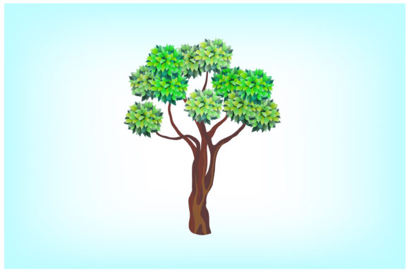 Cloud Pruned Topiary Tree Vector Graphics