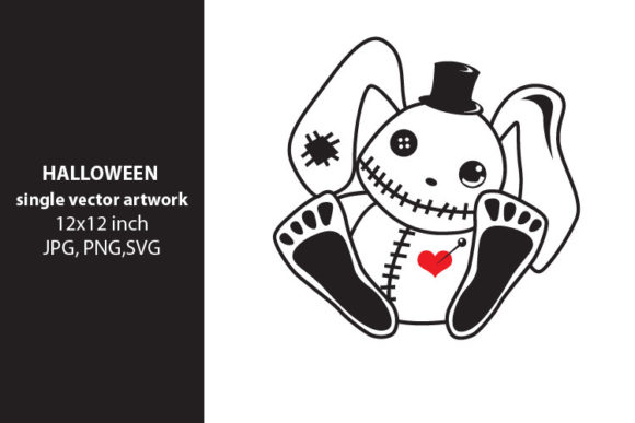 Cute Voodoo Rabbit Graphics for Editorial and Web Design
