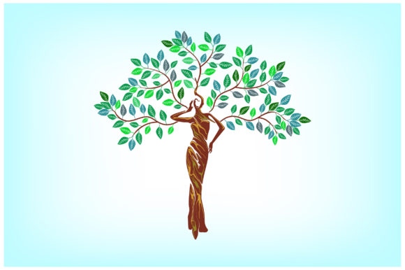 Elegant Human Tree Graphics for Crafting