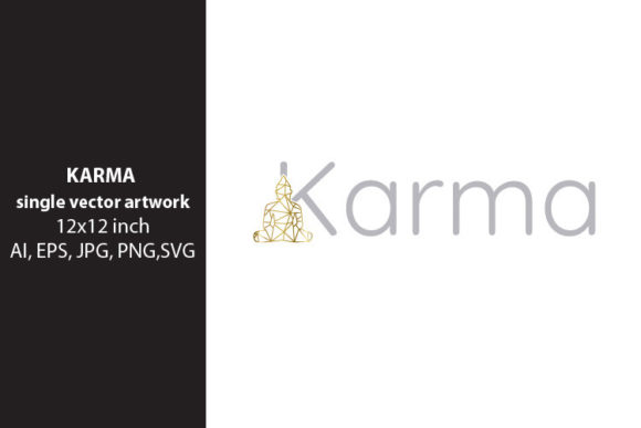 Karma Lettering Graphics for Creative Projects