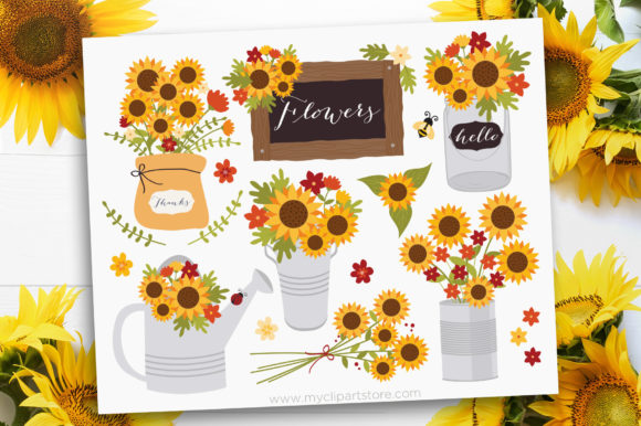 Sunflower Cottage Graphics for Local Branding